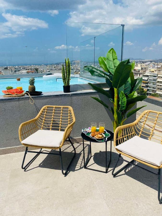 New 2Bd Aprt With Shared Rooftop Pool E2 雅典 外观 照片