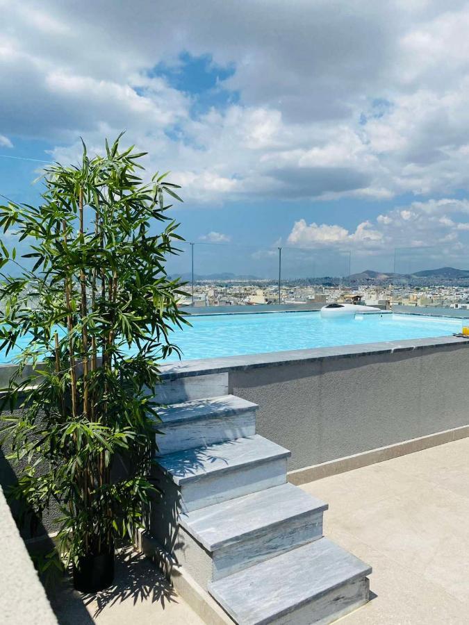 New 2Bd Aprt With Shared Rooftop Pool E2 雅典 外观 照片