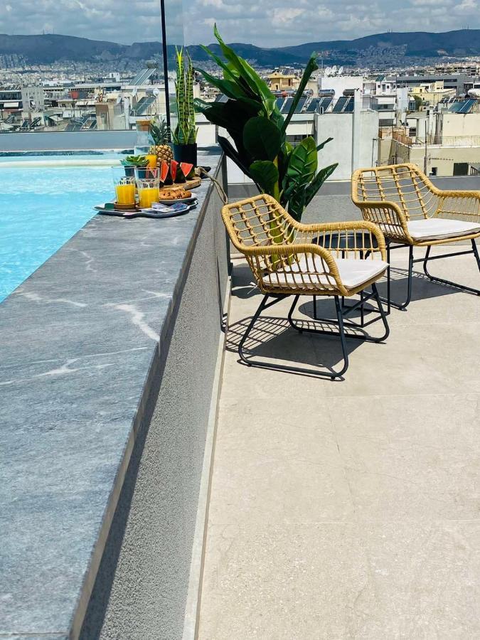 New 2Bd Aprt With Shared Rooftop Pool E2 雅典 外观 照片