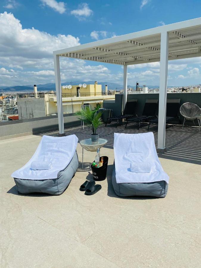 New 2Bd Aprt With Shared Rooftop Pool E2 雅典 外观 照片