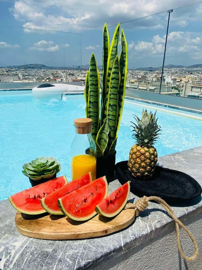 New 2Bd Aprt With Shared Rooftop Pool E2 雅典 外观 照片